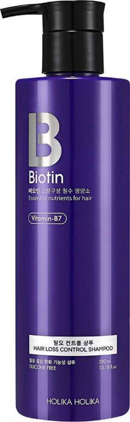 Biotin Hair Loss Control Shampoo, 390 ml Shampoo