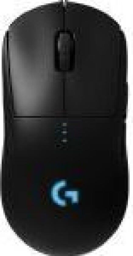 G Pro - Mus - høyre- og venstrehåndet - optisk - trådløs - 2.4 GHz - USB trådløs mottaker