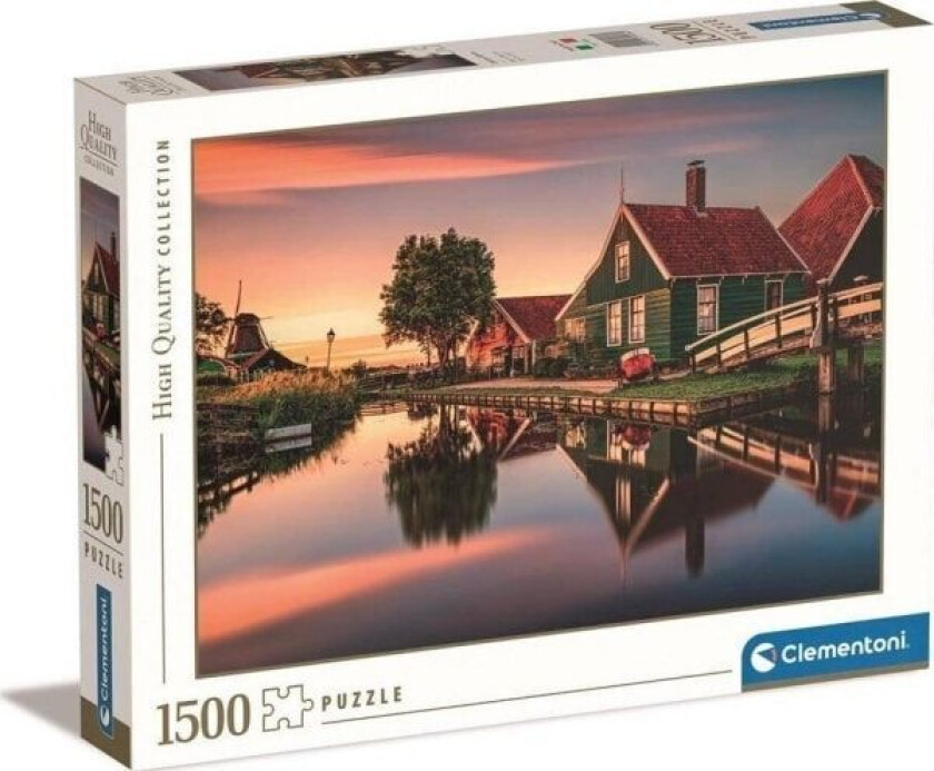 Puslespill 1500 stk. - Zaanse Schans, Nederland