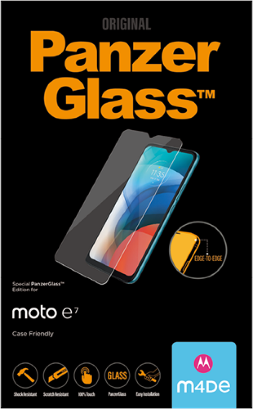 Motorola Moto E7 Case Friendly - Black
