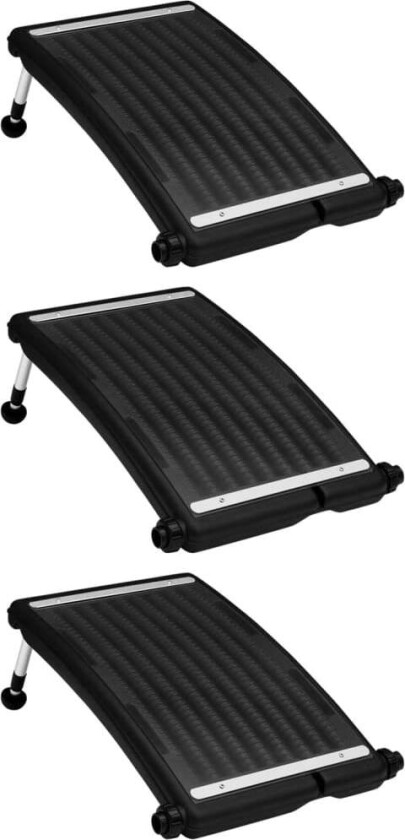 Solcellepanel for basseng buet 3 stk 72,5x46 cm