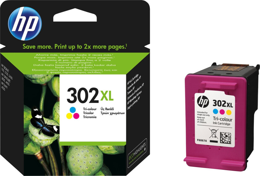 Originale Blekkpatroner HP F6U67AE#301 Flerfarget