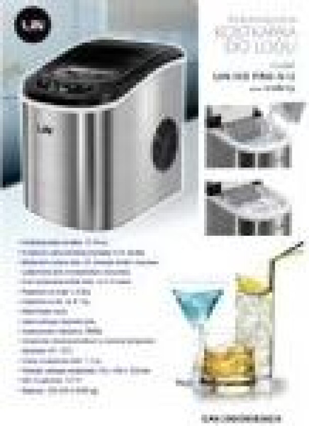 Bilde av Ismaskin Lin ICE PRO-S12 Sølv 112 W 2,2 L