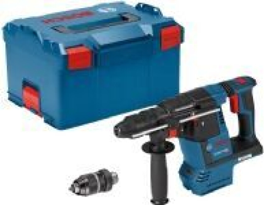 GBH 18V-26F PROFESSIONAL, SDS Plus, Svart, Blå, Röd, Borstlös motor, 2,6 cm, 980 RPM, 2,6 J - Uten batteri og opplader