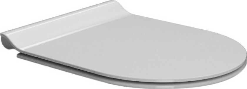 Slim toalettsete, soft close, avtagbar, hvit