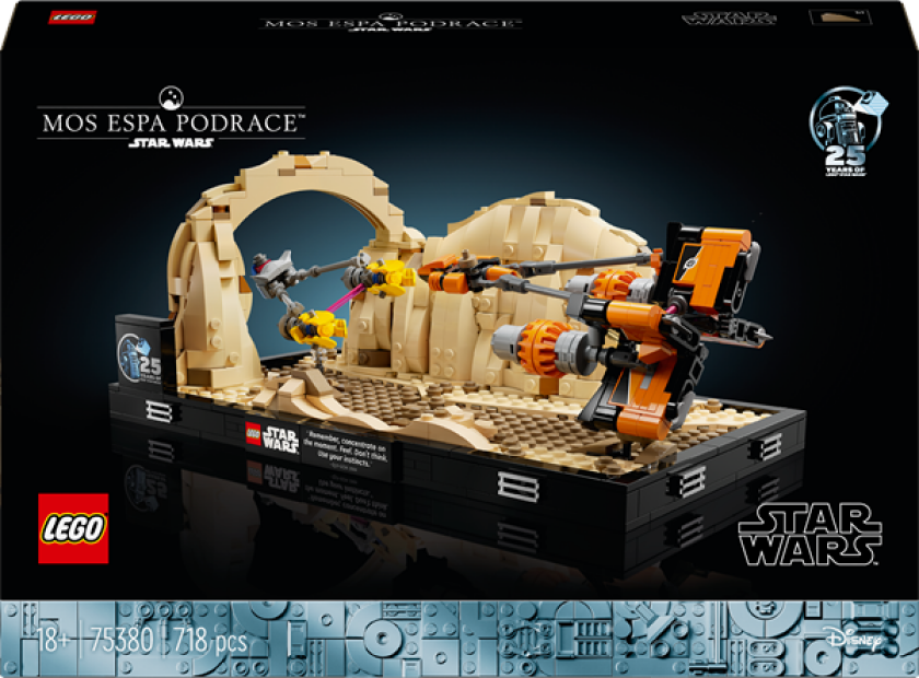 Star Wars 75380 Diorama med Mos Espa-podrace