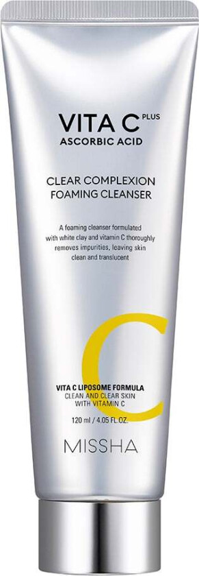 MISSHA Vita C Plus Clear Complexion Foaming Cleanser, 120 ml MISSHA Ansiktsrengjøring