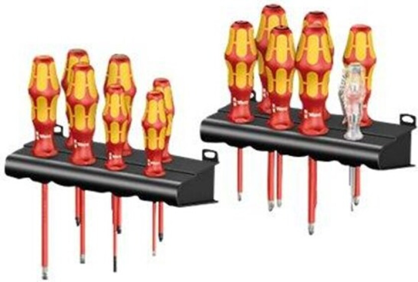 Kraftform Big Pack 100 VDE Skrutrekkersett 14 deler + 2 stativer