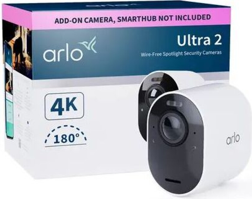 Arlo Ultra 2 Spotlight Add-on Camera Hvit