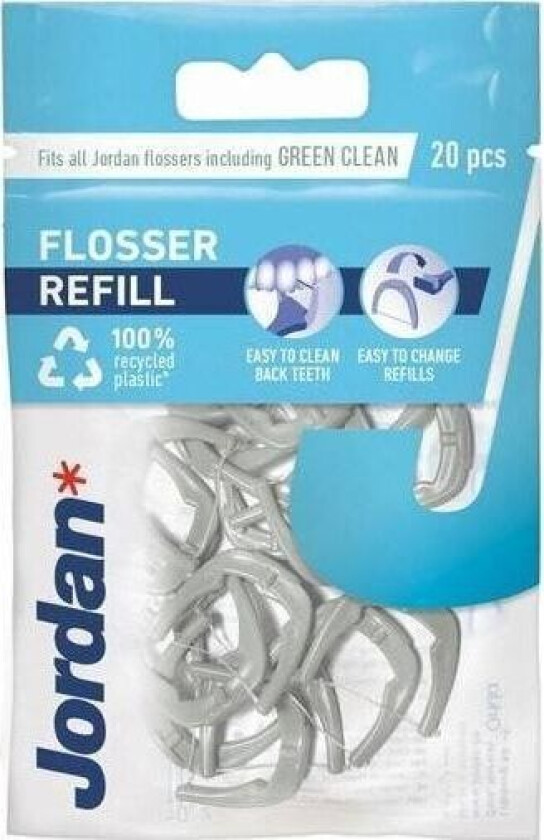Jordan Flosser Easy Clean 20stk Refill