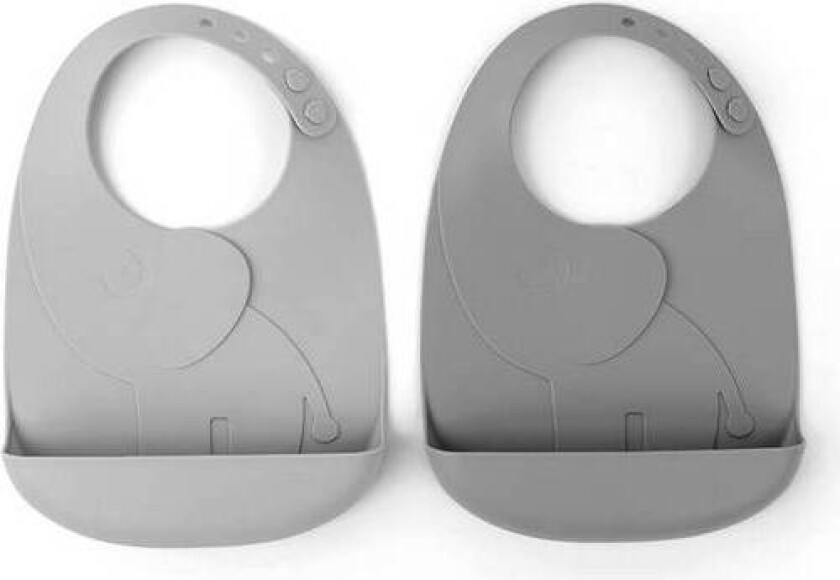 Done By Deer Silikonsmekke Peekaboo 2-Pack Elphee, Grey