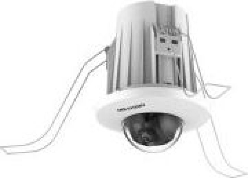Hikvision Pro Series EasyIP 2.0 Plus with AcuSense DS-2CD2E43G2-U - Nettverksovervåkingskamera - kuppel - farge - 4 MP - 2688 x 1520 - M12-montering