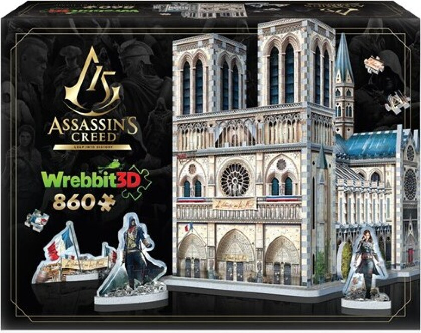 Assassins Creed Unity: Notre-Dame (860) 3D Puslespill