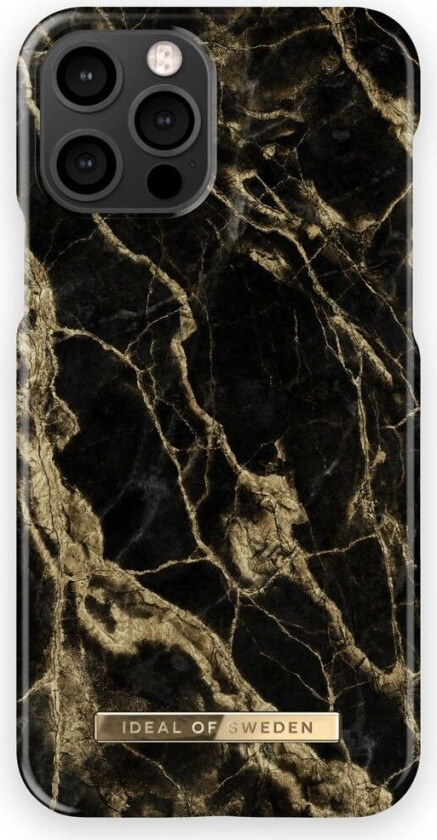 iDeal of Sweden Fashion Case iPhone 12 / 12 Pro - Golden Smoke Marble