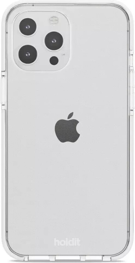 Holdit iPhone 13 Pro Max Seethru Deksel - White