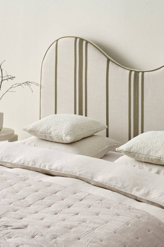 sengegavl 160 cm Beige/mørkegrå