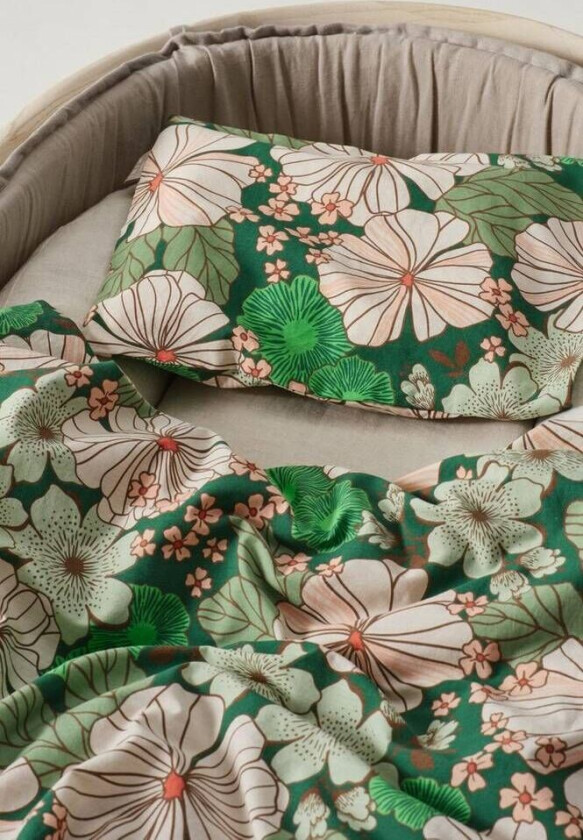 BABY sengesett vogn/vugge Grønn/multi