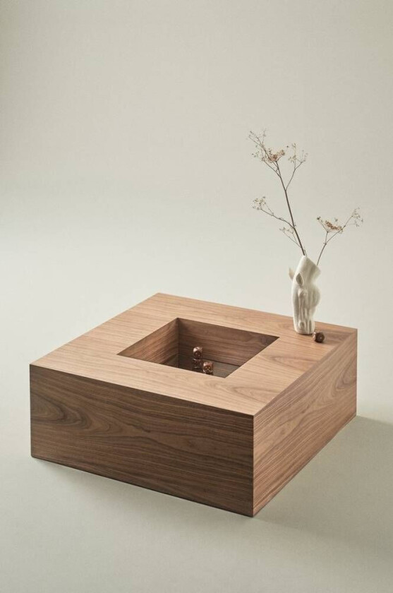 BARTOLO sofabord 90x90 cm Valnøtt