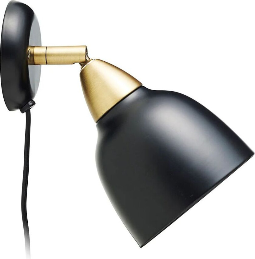 Urban vegglampe kort arm Matt real black (svart)