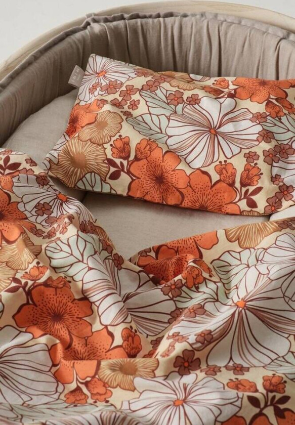 BABY sengesett vogn/vugge Oransje/multi