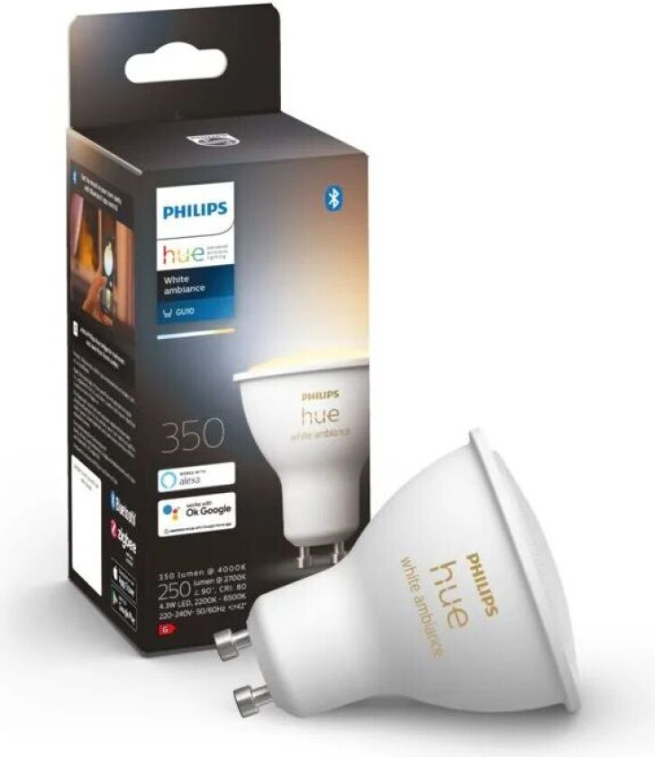 Ambiance Smart LED-pære GU10 350 lm 1-pk.