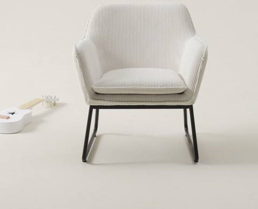 MINI lenestol Naturhvit