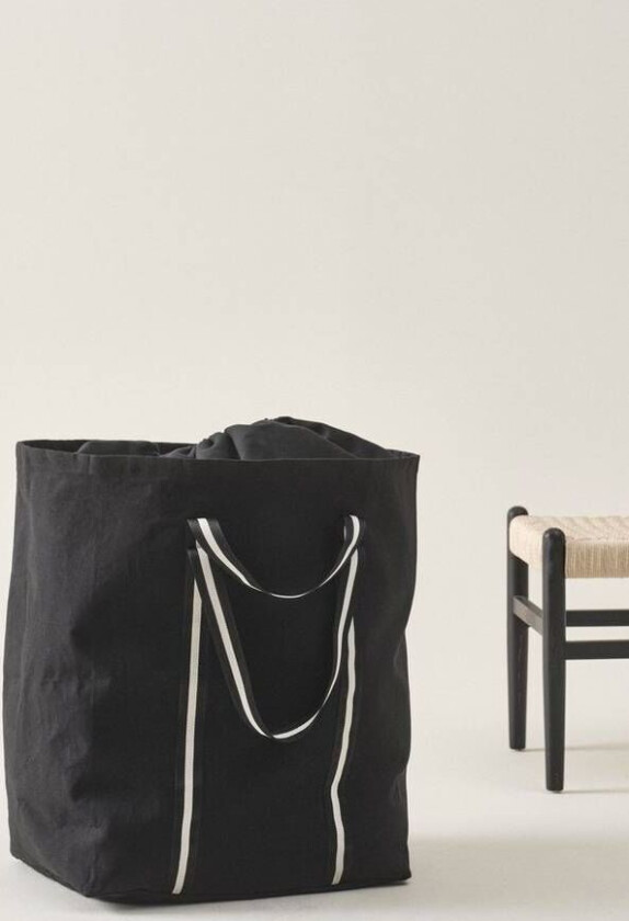 LEEMAN skittentøyskurv Svart matt svart