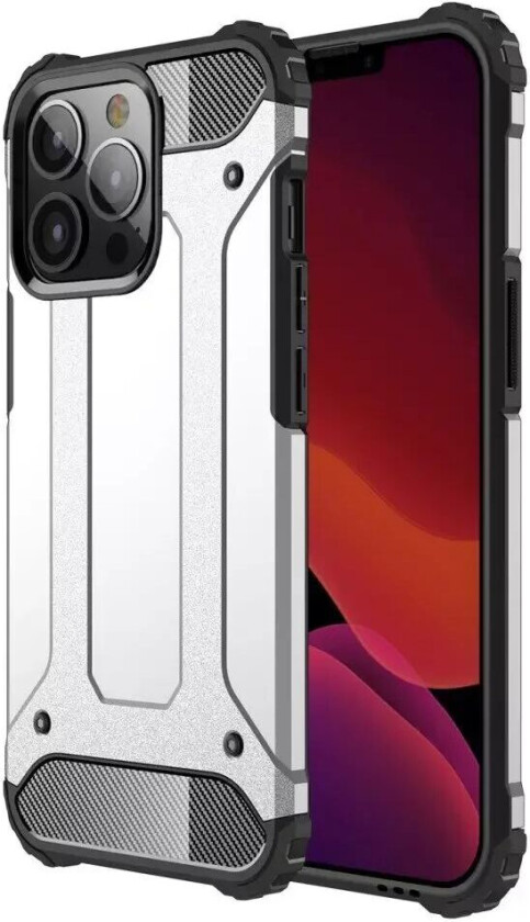 iPhone 13 Pro Armor Guard Håndverker Deksel - Sølv