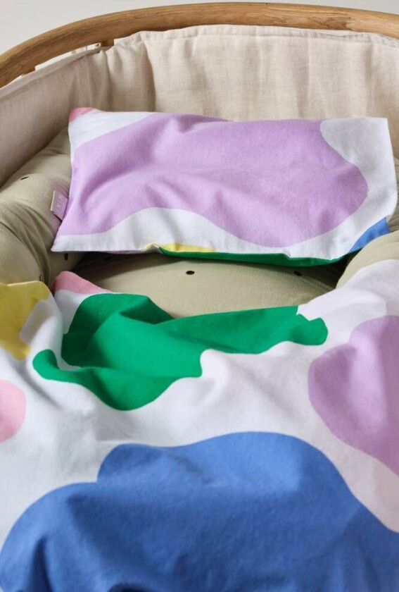 HOLLY BABY sengesett vogn/vugge - økologisk Patchwork-mønster