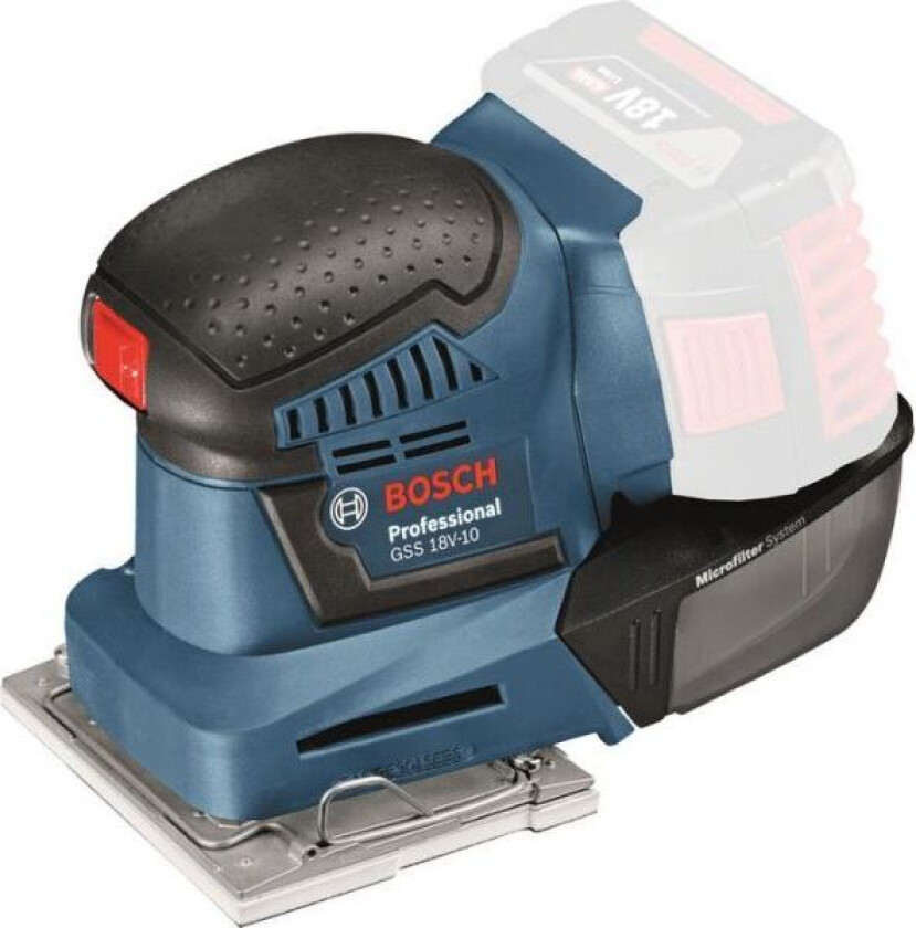GSS 18V-10 Plansliper uten batteri og lader