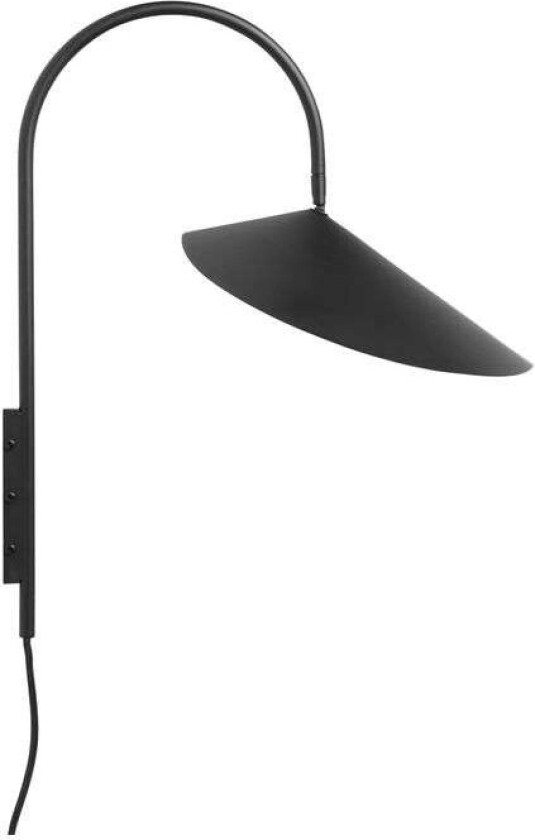 Arum swivel vegglampe Svart