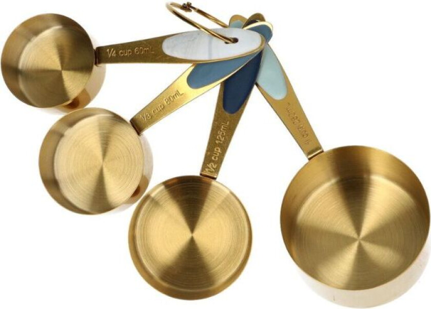 Bilde av måleskje -Gull- sett/4