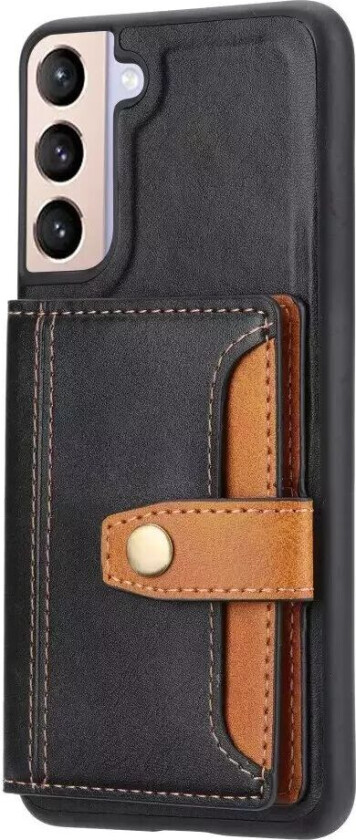 Samsung Galaxy S22 Hybrid Bakdeksel Med Kortholder - Svart