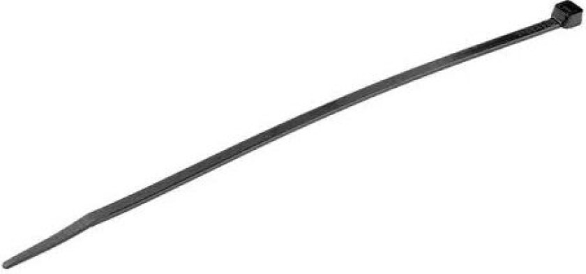 Startech .com 20cm(8") Cable Ties, 4mm(1/8") Wide, 55mm(2-1/8") Bundle Diameter, 22kg(50lb) Tensile Strength, Nylon Self Locking Zip Ties With Curved Tip, 94v-2/ul Listed, 100 Pack, Black