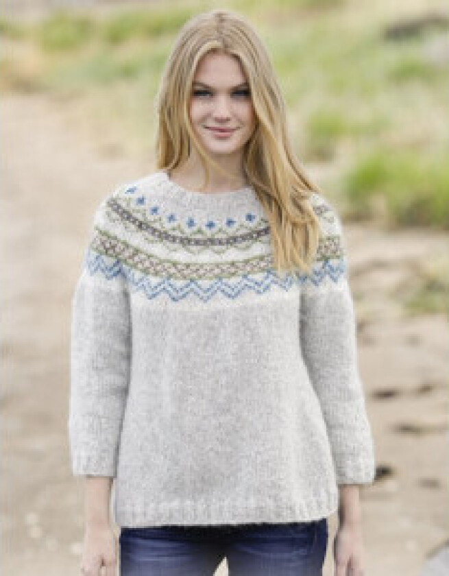 Bilde av Sjona by DROPS Design - Genser med nordisk mønster Strikkeoppskrift st - XXX-Large