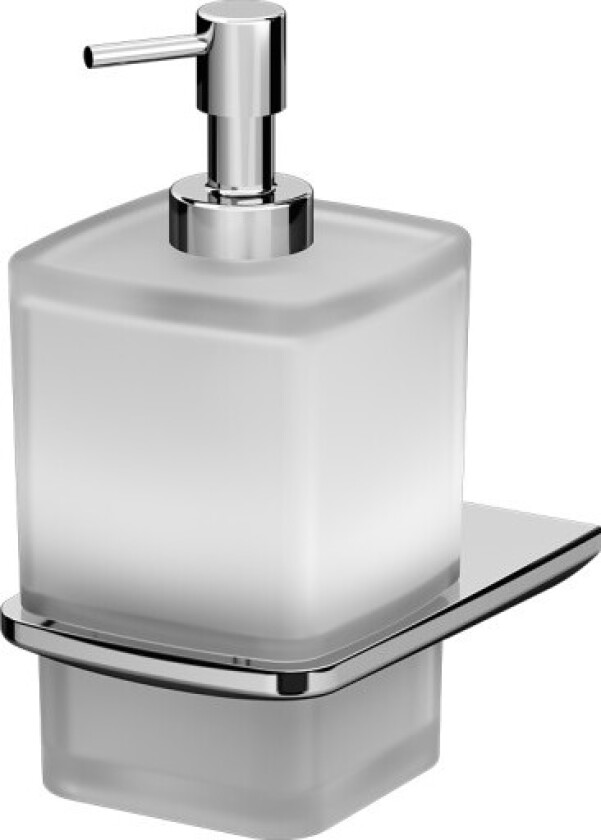 Gem såpedispenser, hvit/krom