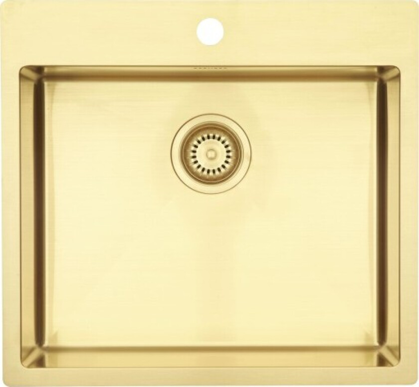 Bilde av Kubus 540 soft kjøkkenvask, 54x50 cm, messing