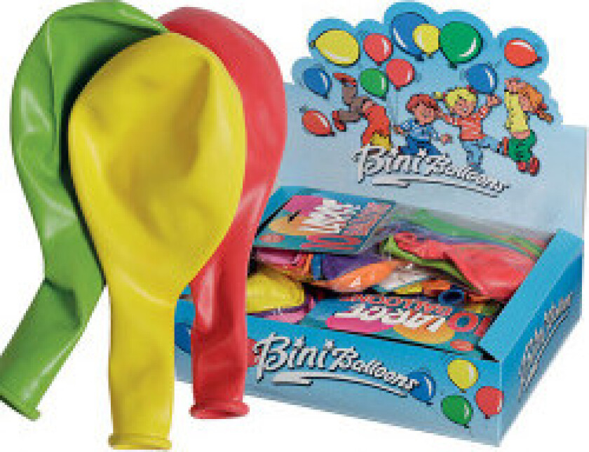 Ballonger Store Ass. farger Ø33cm - 10 stk