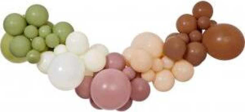 Ballonggirlander Gjør-det-selv Boho 65 Ballonger + Tape