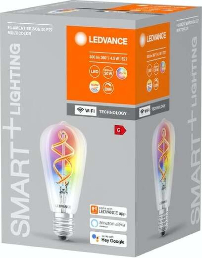 - SMART+ Classic Edison E27 ST64 4.5W RGBW Wi-Fi
