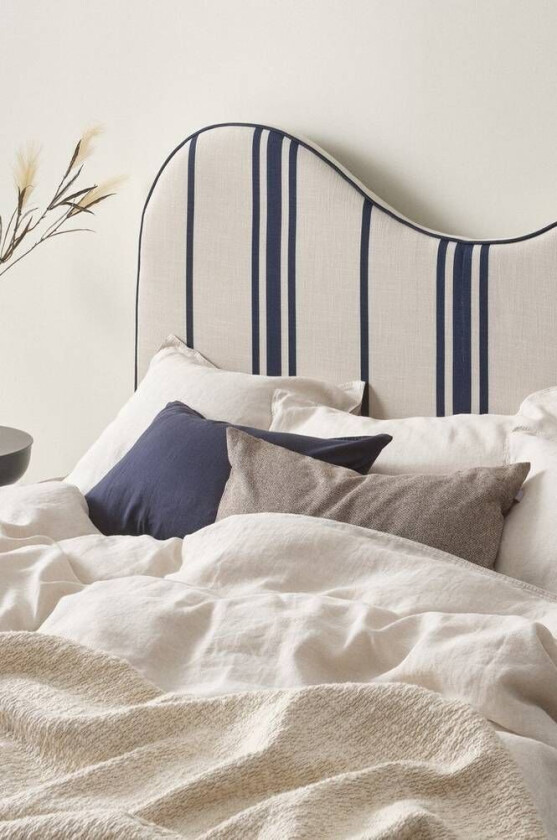 sengegavl 180 cm Beige/blå