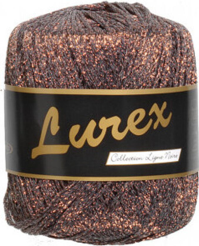 Lammy Lurex Garn 15 Lysebrunt