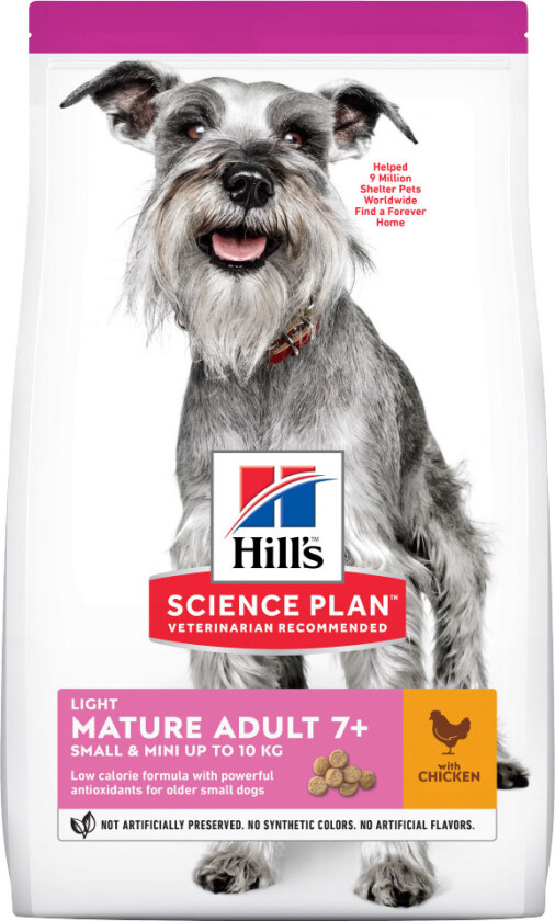 Hill's Science Plan Dog Mature Adult 7+ Light Small & Mini Chicken (2,5 kg)