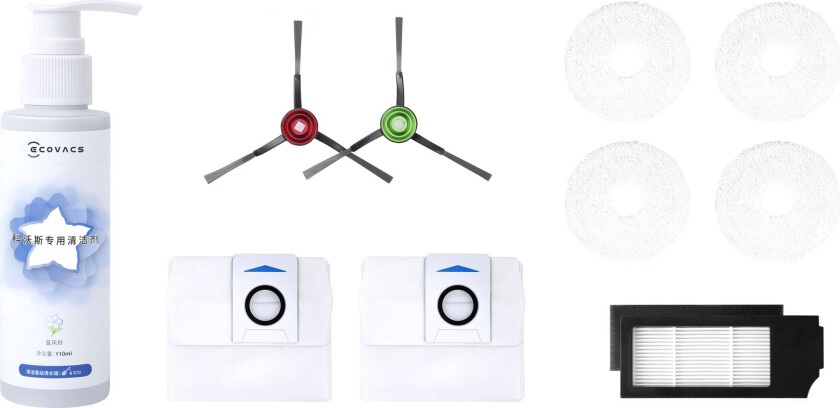 Bilde av Ecovacs D-KT01-0027, Robotstøvsuger, Tilbehørssett, Flerfarget, Ecovacs, X1 OMNI, 1 stykker