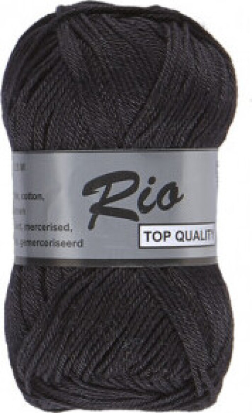 Lammy Rio Garn Unicolour 01 Svart
