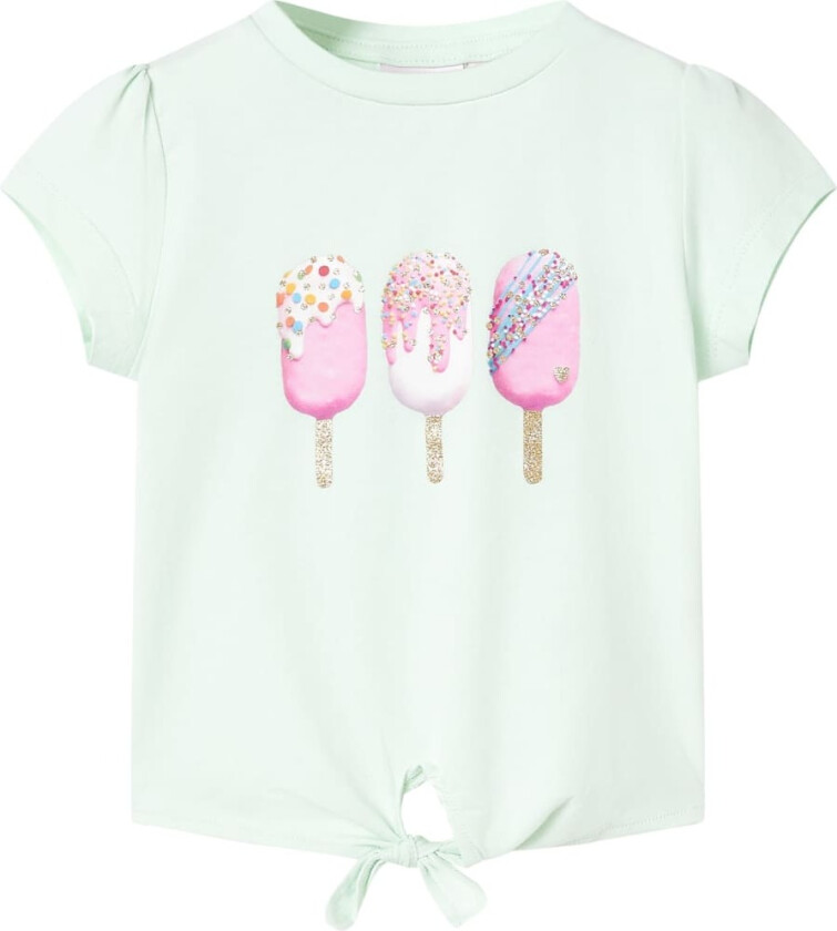 T-skjorte for barn lysemynte 104