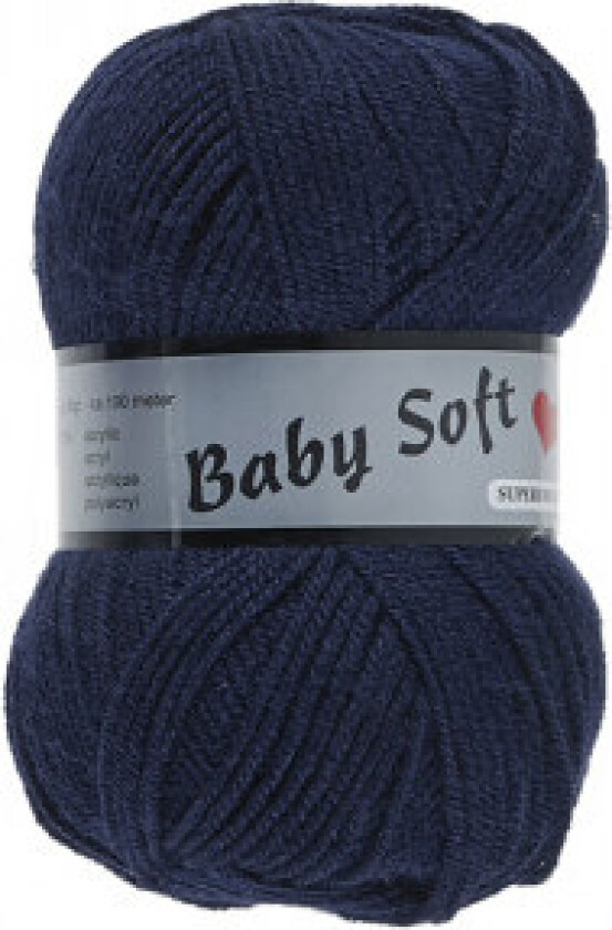 Lammy Baby Soft Garn 890 Mørkeblå