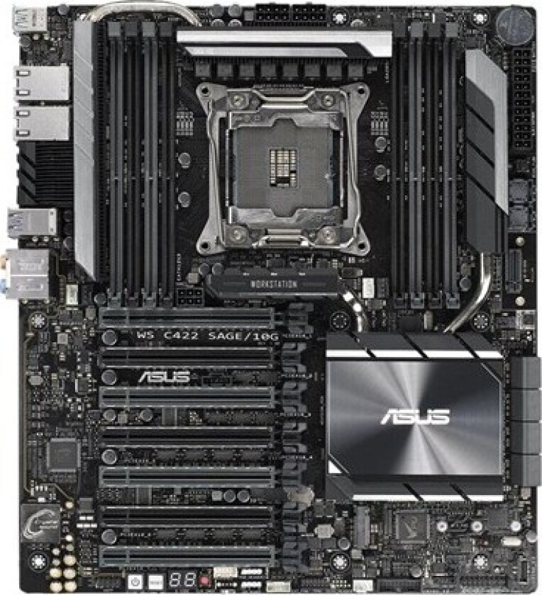 WS C422 SAGE/10G Hovedkort - Intel C422 - Intel LGA2066 socket - DDR4 RAM - SSI (Server)
