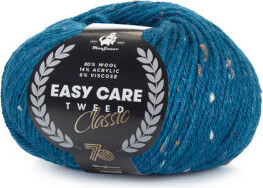 Easy Care Classic Tweed Garn 593 Petrol Blå