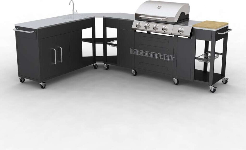 Gassgrill 4+1 Brennere